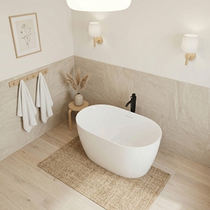 Baignoire autoportante FW-7727-43 - Baignoire autoportante moderne en acrylique pour salle de bain - Product Image 4