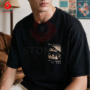 เสื้อยืดคอตตอนสีเขียวมิ้นท์ทรงโอเวอร์ไซส์สำหรับผู้ชาย พิมพ์ลายโลโก้ด้านหน้า คุณภาพสูง - Product Image 3