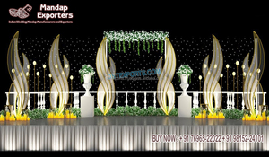 Paneles de corte láser marroquí para escenario de boda, venta al por mayor, arcos blancos de Metal de boda de alta calidad para decoraciones para fiesta de boda, Australia - Product Image 5