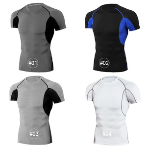 T-shirt de compression à séchage rapide pour homme 2027, manches raglan, couleur unie, coupe sportive, col rond, design slim, fabriqué par SBUN INTL - Product Image 5