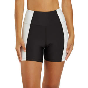 Shorts de yoga décontractés pour femmes, extensibles, sans coutures, séchage rapide, 100 % polyester, taille haute élastique, vêtements de sport actifs, collection privée - Product Image 3