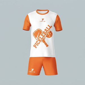 Nuevo Uniforme de Pickleball para Hombre, Transpirable, de Alta Calidad, 100% Poliéster, Secado Rápido, Ligero, Mangas Cortas, Transferencia Térmica - Product Image 2