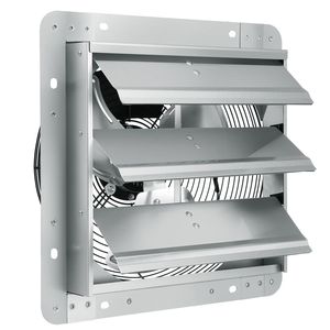 Ventilateur d'extraction mural en aluminium 12FT haute vitesse 1000 CFM avec moteur AC et volet pour ventilation et refroidissement, vert - Product Image 2