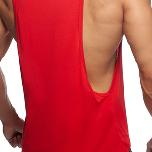 Impression de logo personnalisée, débardeur de fitness pour homme de haute qualité 100% coton, taille plus, pour la salle de sport et les entraînements de musculation - Product Image 4