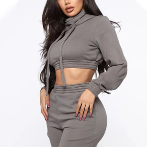 ชุดวอร์มผู้หญิง ชุดกีฬา ผ้าระบายอากาศ เสื้อสเวตเชิ้ตและกางเกงจ็อกเกอร์ เนื้อผ้านุ่มสบาย ชุดออกกำลังกาย วิ่ง เทรนนิ่ง ชุดลำลอง - Product Image 4