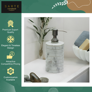 Dispensadores de Jabón Automáticos y Manuales de Mármol de Diseño Moderno y Alta Calidad para Baño, con Logotipo Personalizado, Venta al Por Mayor - Product Image 5