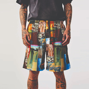 Shorts de basketball en maille 100 % polyester pour hommes, haute qualité, écologiques, respirants, séchage rapide, anti-plis, vente en gros, style urbain - Product Image 5
