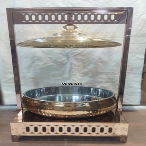 WWAH Stainless Steel Eco-Friendly Chafing Dish Lid Stand Modern Design Buffet Food Warmer for Catering Restaurant Use CHAFFER-01 - Product Image 1