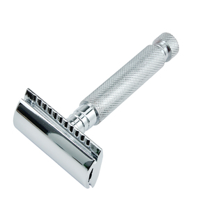 Matte Black Stainless Steel Custom Double Edge Safety <b>Razor</b> with Wood Handle for Men-Body & Face Shaving - Product Image 4