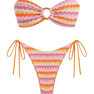 Ensemble de lingerie sexy pour femmes, soutien-gorge et bikini en dentelle, effet push-up - Product Image 1