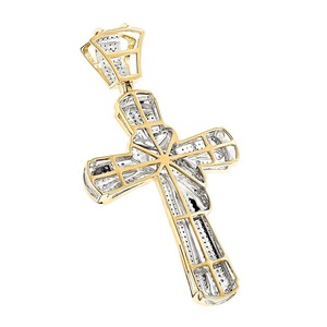 Colgante de Cruz de Moissanita de Calidad Premium, Joyería Hip Hop con Diamantes Blancos Sólidos para Bodas, Fiestas y Regalos, de Proveedor de la India - Product Image 2