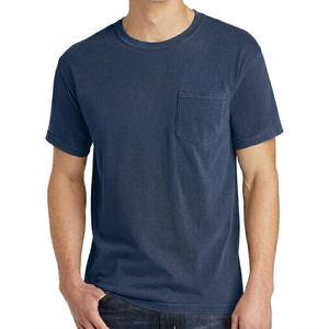 เสื้อยืดคอกลม แขนสั้น ผ้าฝ้าย 100% แบบทางการ เป็นมิตรกับสิ่งแวดล้อม แห้งเร็ว นุ่ม ระบายอากาศดี สีพื้น เสื้อยืดผู้ชาย - Product Image 1