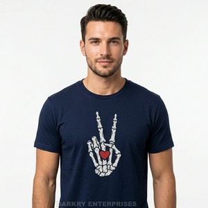 Fabricante de Camisetas Rojas Personalizadas para Hombre, Camiseta Gráfica de Alta Calidad en Algodón, Diseño Pop Art, Impresión de Ojos, Servicio OEM ODM - Product Image 3