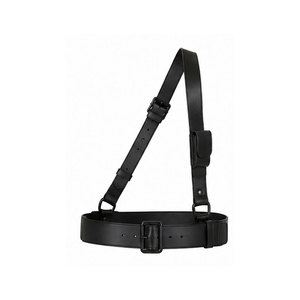Ceinture Sam Browne en cuir personnalisée avec sangle de taille réglable, style classique et finition lisse pour un usage spécial - Product Image 1
