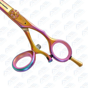 Tijeras de Peluquería Profesionales Gold Rainbow Swivel de 6.0 Pulgadas, Acero Inoxidable 440c, Mango Super Cut, 15g, Ecológicas, Duraderas, con Cuchillas Afiladas - Product Image 2