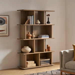 Modern Wooden <b>Bookcase</b> Modular Design Freestanding Home Office Furniture Living Room Storage Unit - Product Image 6