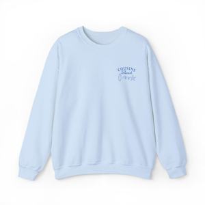 Sudadera de cuello redondo bordada Cousins Beach, unisex, de corte holgado, tejida en algodón, estilo casual para verano y streetwear. - Product Image 4