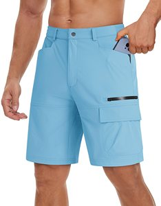 Pantalones Cortos Casuales para Hombre, a la Moda, con Logotipo Frontal, Tejido de Lona Transpirable, Diseño Moderno y Corte Contemporáneo - Product Image 1