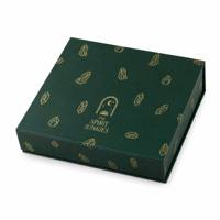 Boîte cadeau magnétique de luxe vert émeraude personnalisée avec logo estampé à chaud or, emballage en papier pour bijoux, cosmétiques et coffrets cadeaux