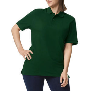 Camiseta Polo de Manga Corta para Hombre, Unisex, Tejido Sólido Antiarrugas, Algodón y Poliéster, Color Sólido, Informal para Adultos, Venta al Por Mayor - Product Image 4