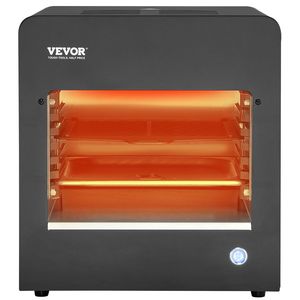 Parrilla Eléctrica Infrarroja sin Humo de 1800W, Acero Inoxidable, 1450 Fahrenheit, Asador de 6 Niveles Ajustables - Product Image 1