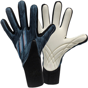 Nouveaux gants de gardien de but de football au design personnalisé, noir, blanc, vert, doigts entièrement couverts, antidérapants, respirants, avec sangle de poignet réglable, unisexe - Product Image 1