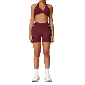 Conjunto de Yoga de Última Moda, Sujetador Deportivo de Alto Impacto y Leggings para Mujer, Ropa Deportiva para Gimnasio, Personalización de Logotipo Disponible - Product Image 3