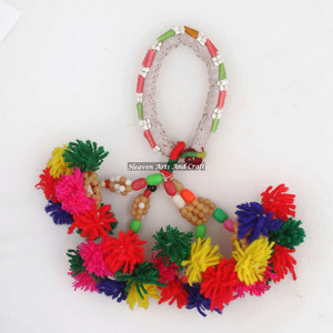 Pulseras Gitanas Antiguas Auténticas, Pulsera Bohemia Banjara Kutch, Brazalete Tribal Banjara Auténtico, Tobillera con Borlas para Danza del Vientre - Product Image 3