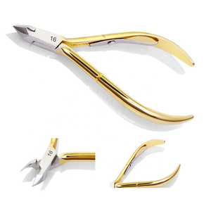 Private Label Cuticle Nail Nippers Hand Feet Nail Care Trimmer <b>Pointed</b> Edge Dead Skin Cutter with Stainless Steel Material - Product Image 1