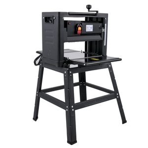 Pialla in legno pieghevole da 12.5 pollici 1500W pialla da banco con spessore doppio taglio 315/min velocità di alimentazione polvere interfaccia di scarico per - Product Image 1