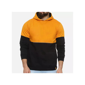 Sweat à capuche pour homme de haute qualité 350 GSM, bicolore, coupé et cousu, 100% coton, cordon de serrage, imprimé numérique et brodé - Product Image 1