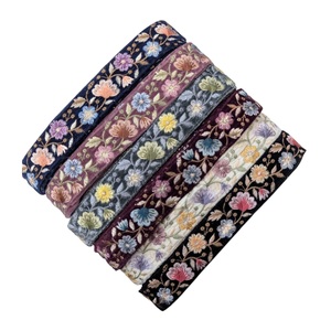 Rubans en dentelle de coton brodés de haute qualité, garniture pour col de robe, dentelle à sequins, prix de gros pour l'exportation en Inde - Product Image 1