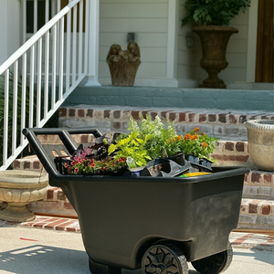 Carretilla de Jardín Resistente Mighty Tuff con Ruedas, de Gran Capacidad, de Polipropileno, de Dos Ruedas, 4.5 Pies Cúbicos, para Transportar Hojas, ODGGAR017 - Product Image 3