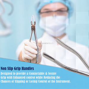 Pinces d'extraction dentaire manuelles CE OEM universelles pour dents supérieures et inférieures, instruments chirurgicaux pour l'extraction des racines dentaires, kit dentaire - Product Image 6