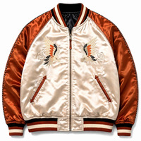 Veste Sukajan en toile pour homme, streetwear tendance, hiver, design réversible, logo personnalisé, confortable, chaude, imperméable, respirante