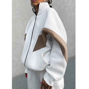 Sudadera con Capucha para Mujer, Otoño 2026, Invierno Cálido, Lavado Ácido, Forro Polar Grueso de Algodón, Verde Sólido, Ecológica, Resistente al Viento, con Logotipo Personalizado en la Parte Delantera - Product Image 2