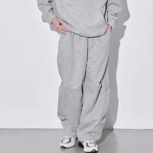 RABUSH SPORTS Pantalon de survêtement de luxe oversize pour homme, style urbain, taille mi-haute, élastique plat, doublure polaire, cargo, décontracté, sport - Product Image 2