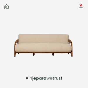 Modern Solid Teak Wood Minimalist Design Two Seat Durable Garden <b>Sofa</b> <b>Outdoor</b> Furniture for Hotel Villa Resort Patio Jepara - Product Image 2