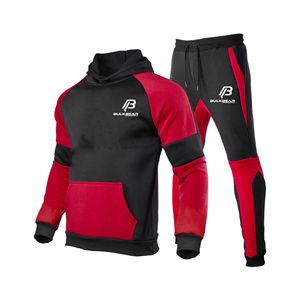 Ensemble de survêtement d'entraînement d'hiver personnalisé OEM ODM pour hommes, streetwear en molleton 100% coton, séchage rapide, écologique, BULKBEAR INTERNATIONAL - Product Image 2