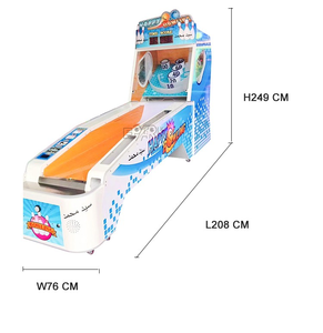 เกมแลกตั๋วสกีบอลโบว์ลิ่งเชิงพาณิชย์ |   เครื่องจับรางวัลอิเล็กทรอนิกส์ Wooden Lane 400W สำหรับศูนย์เกม - Product Image 3