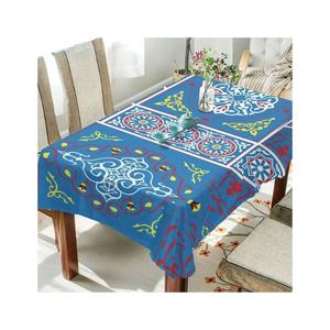 100% Organic Cotton Table Cloth Rectangle Half White Floral Embroidered Oilproof Bulk OEM ODM Export India - Product Image 6
