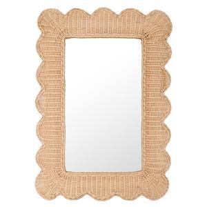 Décoration d'été bohème naturelle, miroir mural en rotin, miroir tissé de haute qualité fabriqué au Vietnam par KingCraftViet - Product Image 2