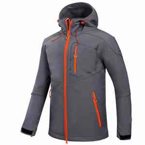 Veste d'extérieur imperméable en polyester 100% pour homme, nouvelle conception OEM, veste softshell pour la randonnée, veste de sport pour homme en grande taille - Product Image 3