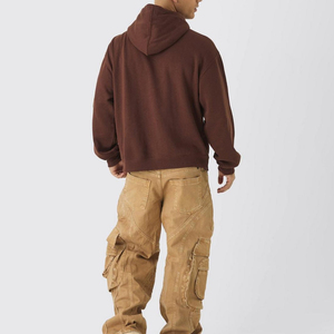 Ventes chaudes d'hiver, ensemble de 2 pièces pour hommes, sweat à capuche imprimé, polaire/coton, manches longues, vente en gros - Product Image 3