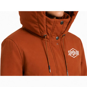Women's Long Hooded Parka <b>Jacket</b> featuring <b>Warm</b> Fleece Interior, <b>Waterproof</b> Windproof Fabric and Modern Slim Fit Winter Fashion - Product Image 3