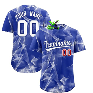 Vantex Sports Custom Ademend Polyester Baseball Jersey Zwart Roze Fractal Sublimatie Volwassenen Unisex Team Uniform - Product Image 4