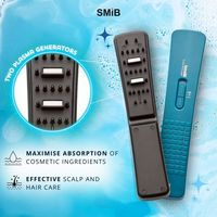 Masseur capillaire au plasma SMiB SMIB-PMSA, appareil de soin du cuir chevelu, stimulateur de croissance des cheveux, micro-vibrations 10000 tr/min, peigne électrique anti-chute de cheveux