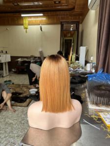 วิกผมบ๊อบนุ่มลื่นสำหรับต่อผมมนุษย์เวียดนามสีปรับแต่งความยาวได้ตามต้องการ - Product Image 5