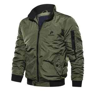 Blouson d'hiver classique pour homme, matériau léger et durable, fermeture éclair sur le devant, réversible, vêtement d'extérieur élégant, service OEM pour - Product Image 1