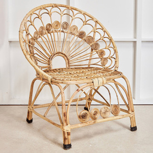 Silla de comedor blanca al mejor precio, sillas decorativas de ratán hechas a mano, muebles de asiento en venta - Product Image 3